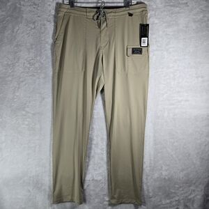 Anetik Roam Tech Performance Pants Mens Size 32 Lightweight Khaki 30” NWT